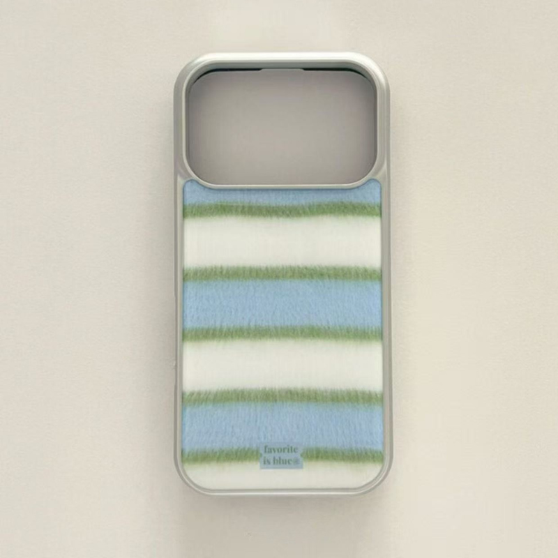 Blue Breeze Striped iPhone Case