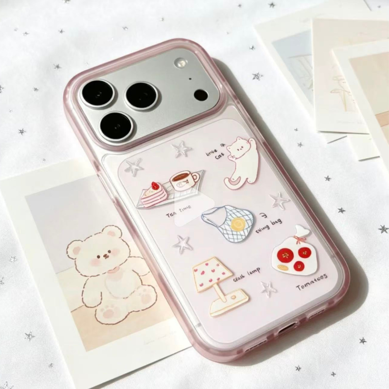 Cute Kawaii Pink Bunny iPhone Case