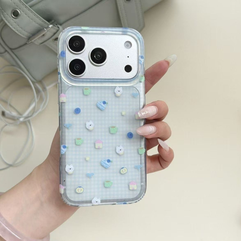Cute Plaid Fruit iPhone Case