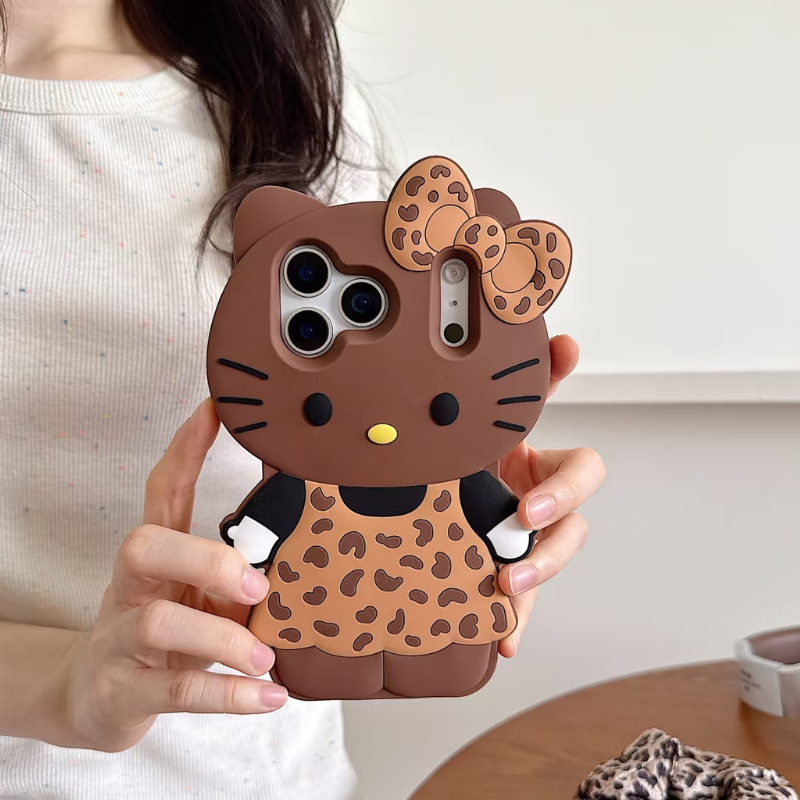 Kawaii Cartoon Cat Shockproof iPhone Case