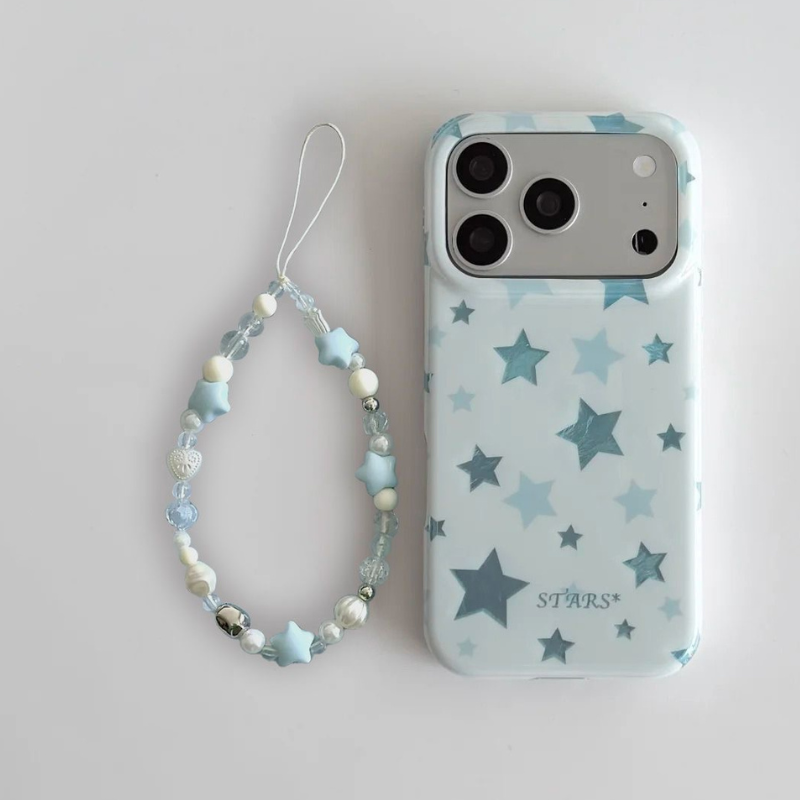 Sky Blue Star Summer iPhone Case