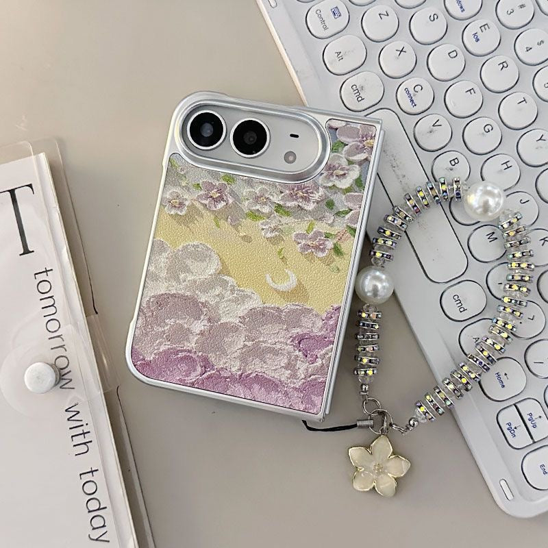 Vintage Floral iPhone Duo Case – Romantic Pastel Flower Aesthetic Phone Case