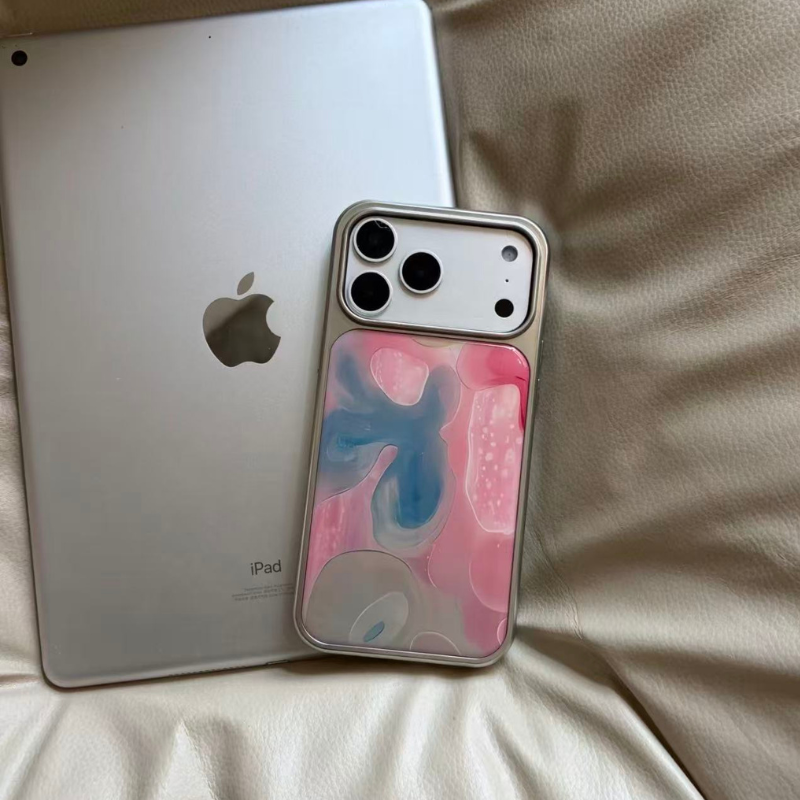 Vintage Romance iPhone Case – Pastel Abstract Art Case