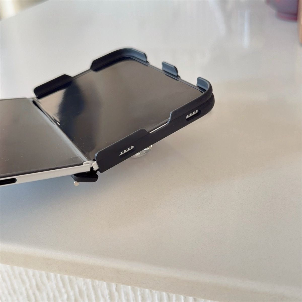 Y2K Black Heart Mirror iPhone Duo Case
