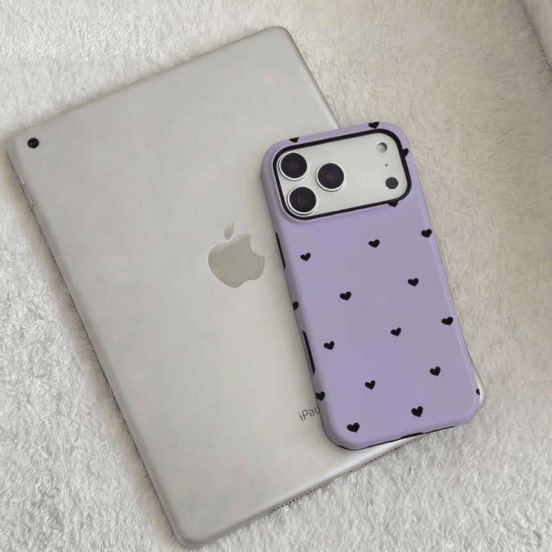 Violet Heart Mood iPhone Case