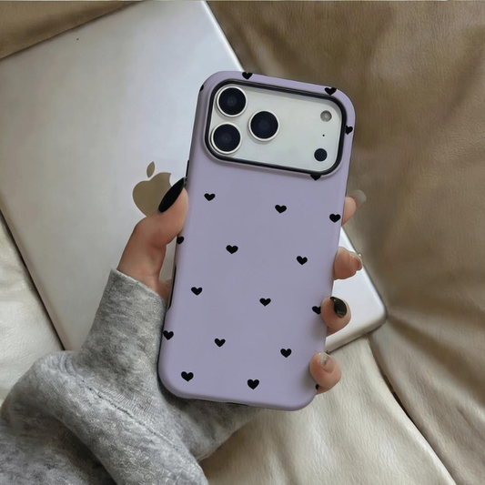 Violet Heart Mood iPhone Case
