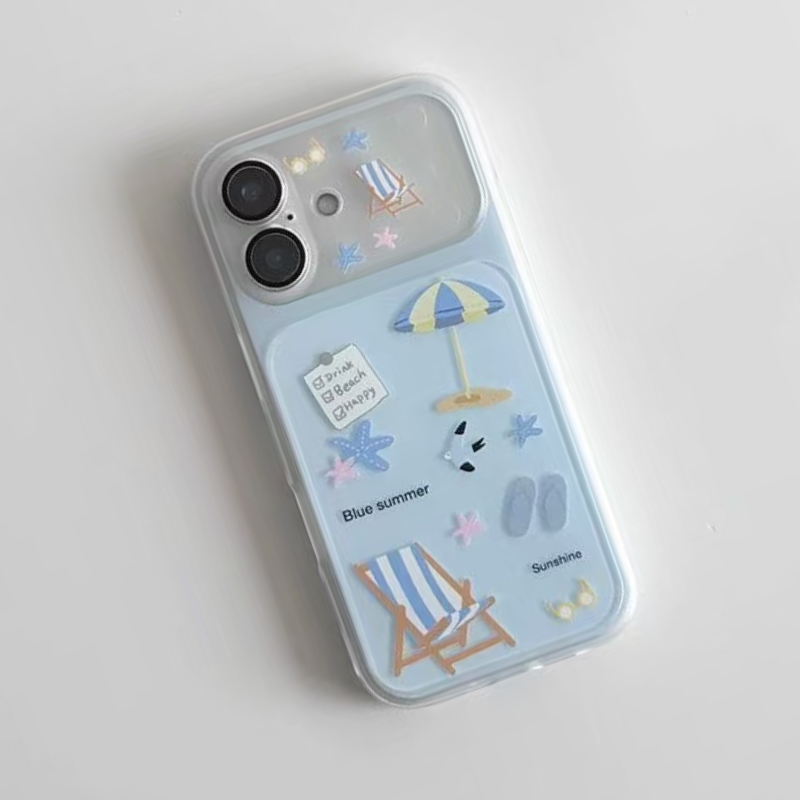 Blue Summer Beach iPhone Case