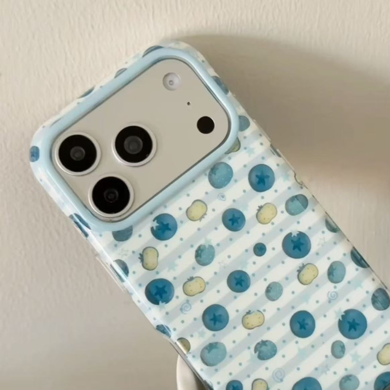 Blueberry Fresh Summer Blue iPhone Case