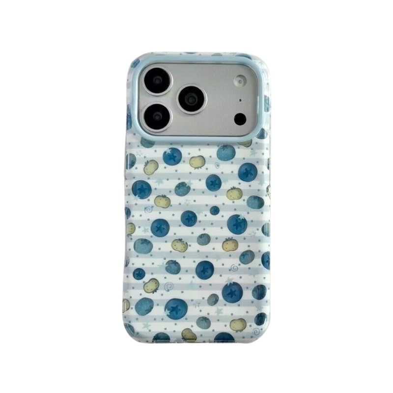Blueberry Fresh Summer Blue iPhone Case