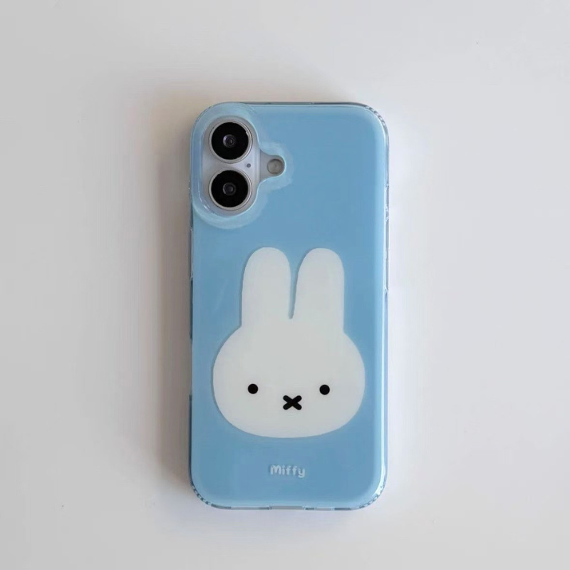 Cute Bunny Blue iPhone Case