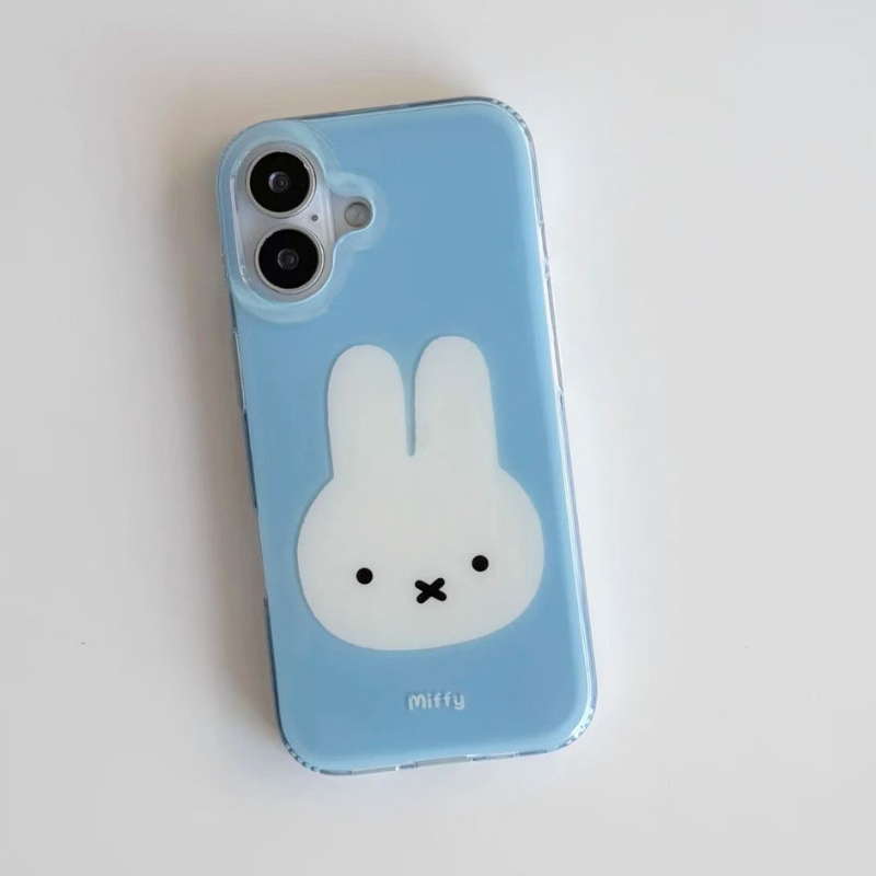 Cute Bunny Blue iPhone Case