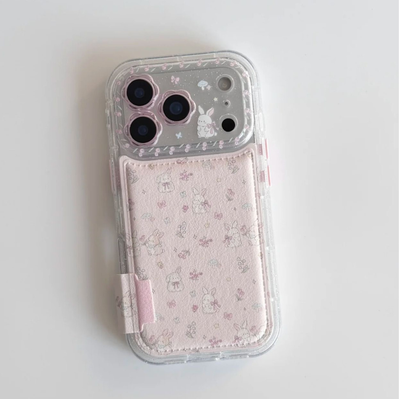 Cute Bunny Floral iPhone Case