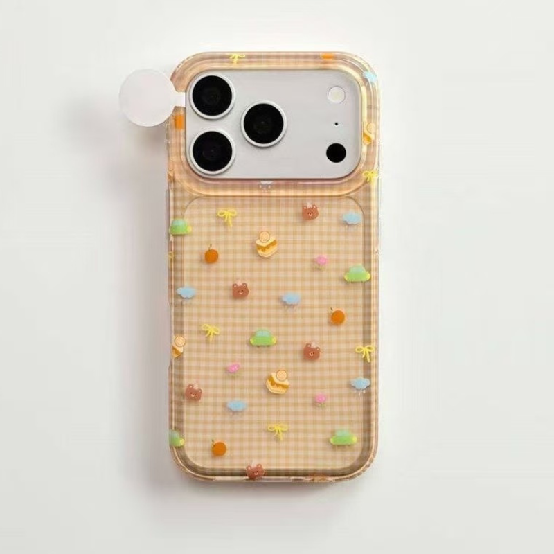 Cute Plaid Fruit iPhone Case