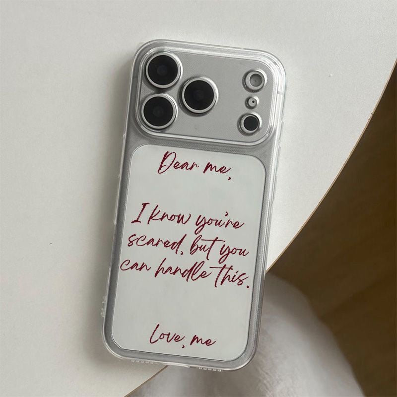 Dear Me Inspirational Quote iPhone Case