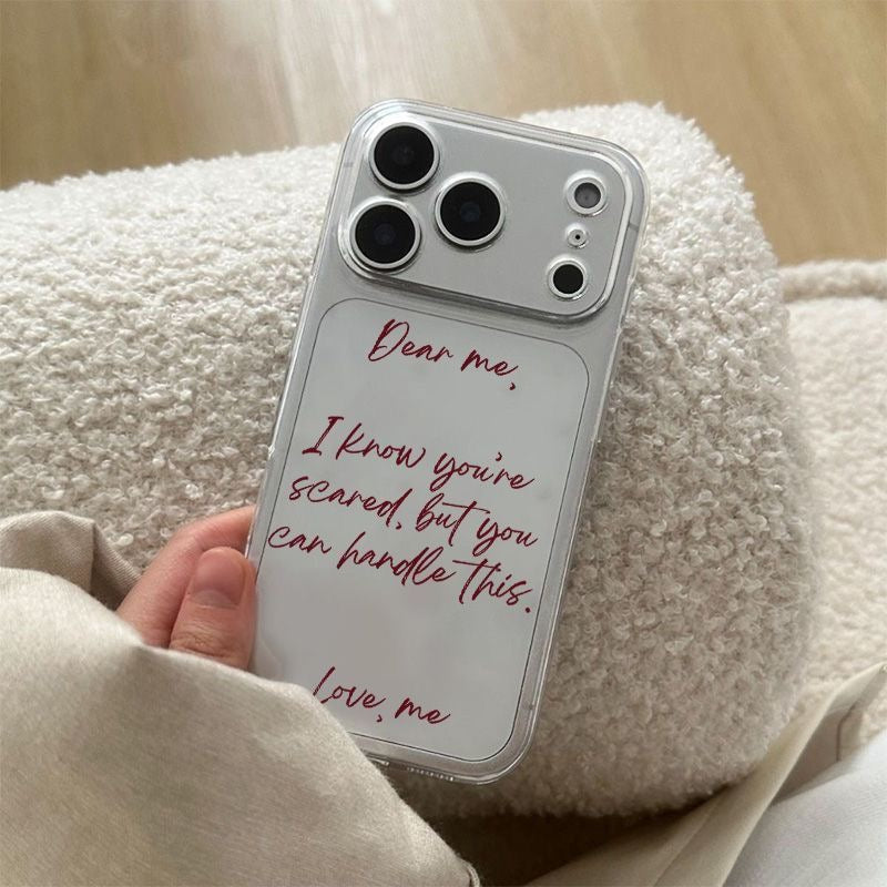 Dear Me Inspirational Quote iPhone Case