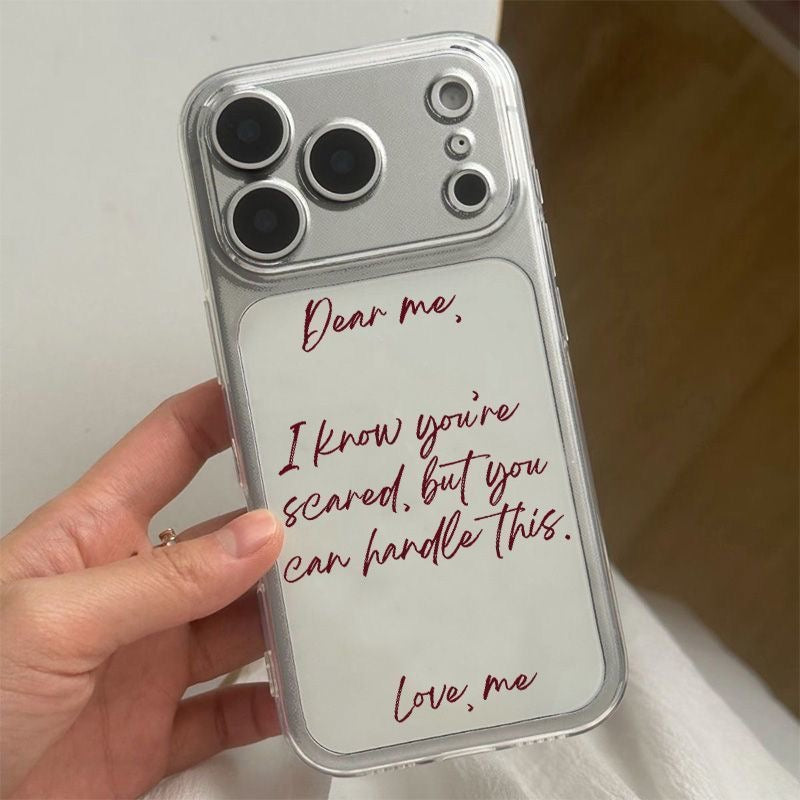Dear Me Inspirational Quote iPhone Case