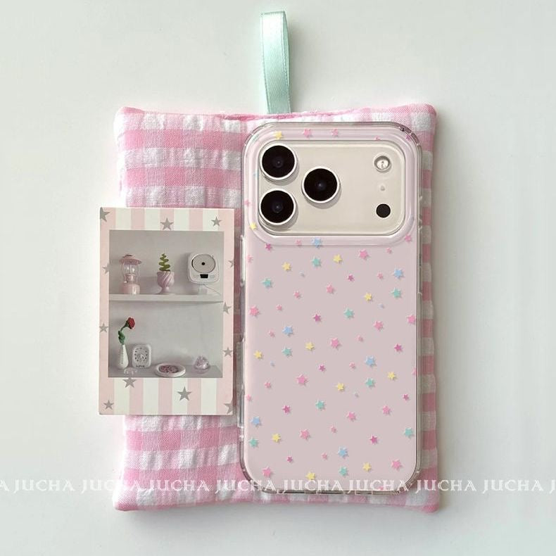 Dreamy Pastel Stars iPhone Case
