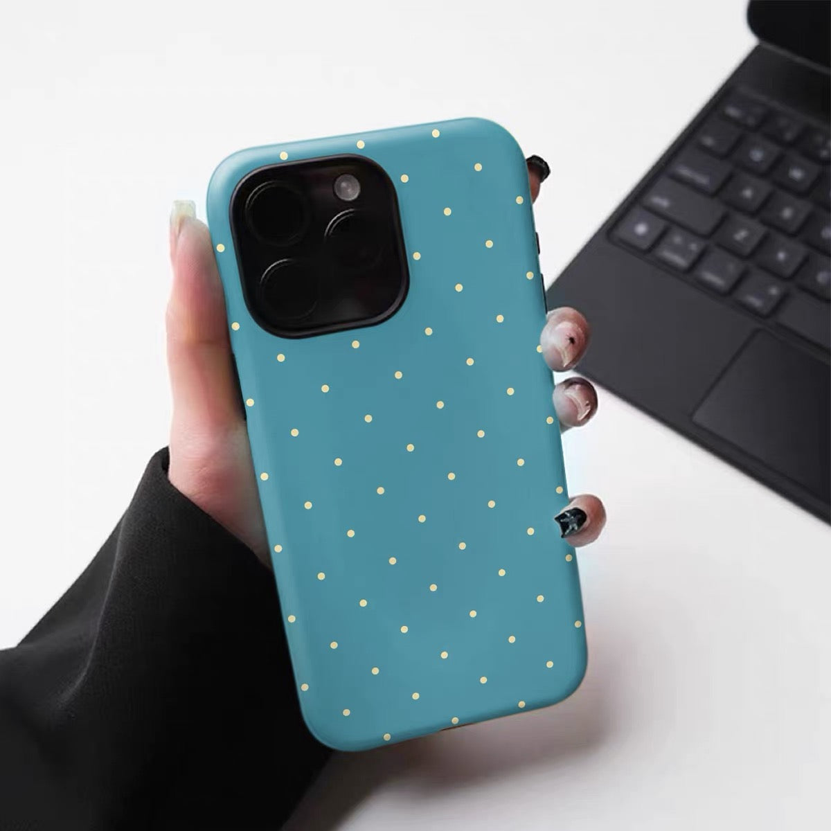 Retro Blue iPhone Case