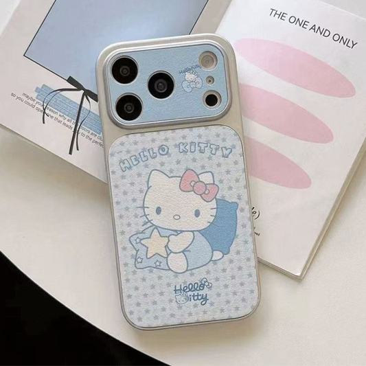 Kawaii Blue Star Cat iPhone Case