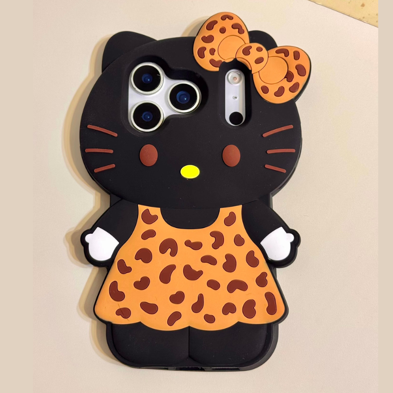 Kawaii Cartoon Cat Shockproof iPhone Case