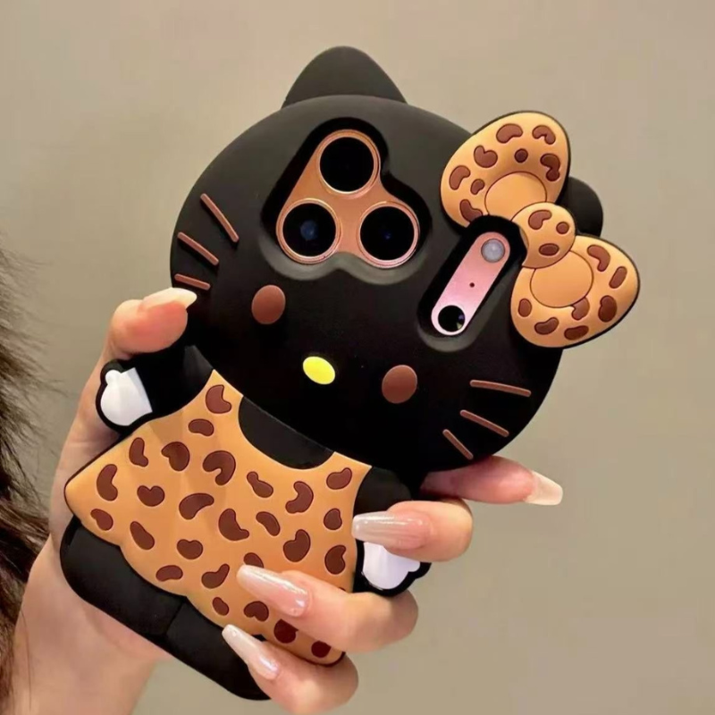 Kawaii Cartoon Cat Shockproof iPhone Case