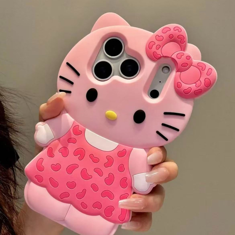 Kawaii Cartoon Cat Shockproof iPhone Case