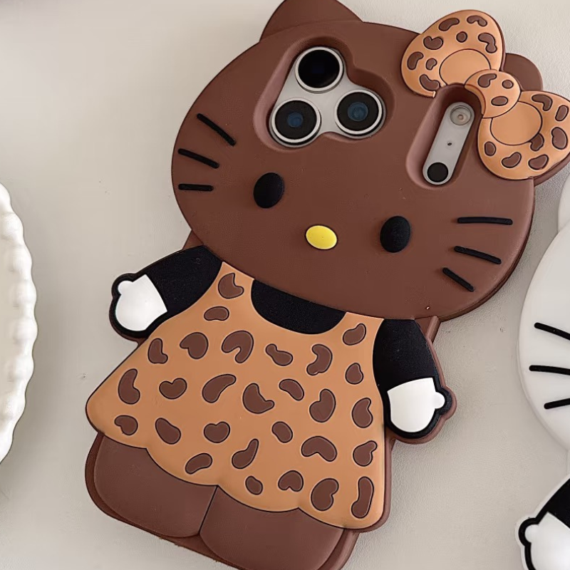 Kawaii Cartoon Cat Shockproof iPhone Case