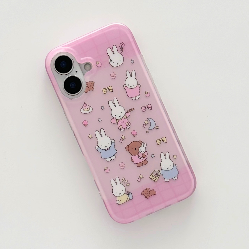 Kawaii Pink Bunny Phone Case