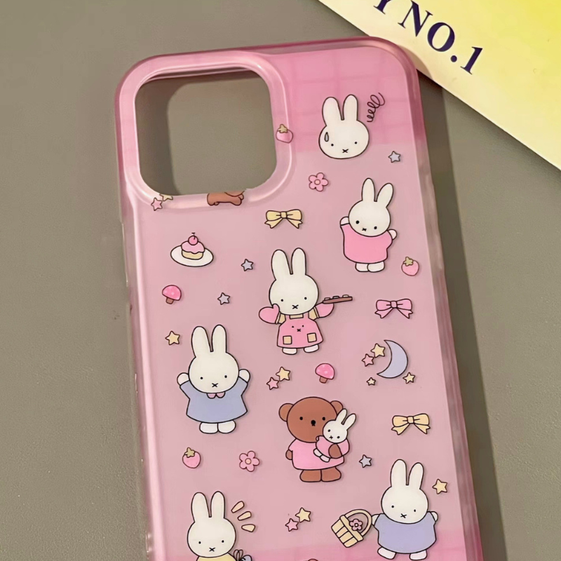 Kawaii Pink Bunny Phone Case