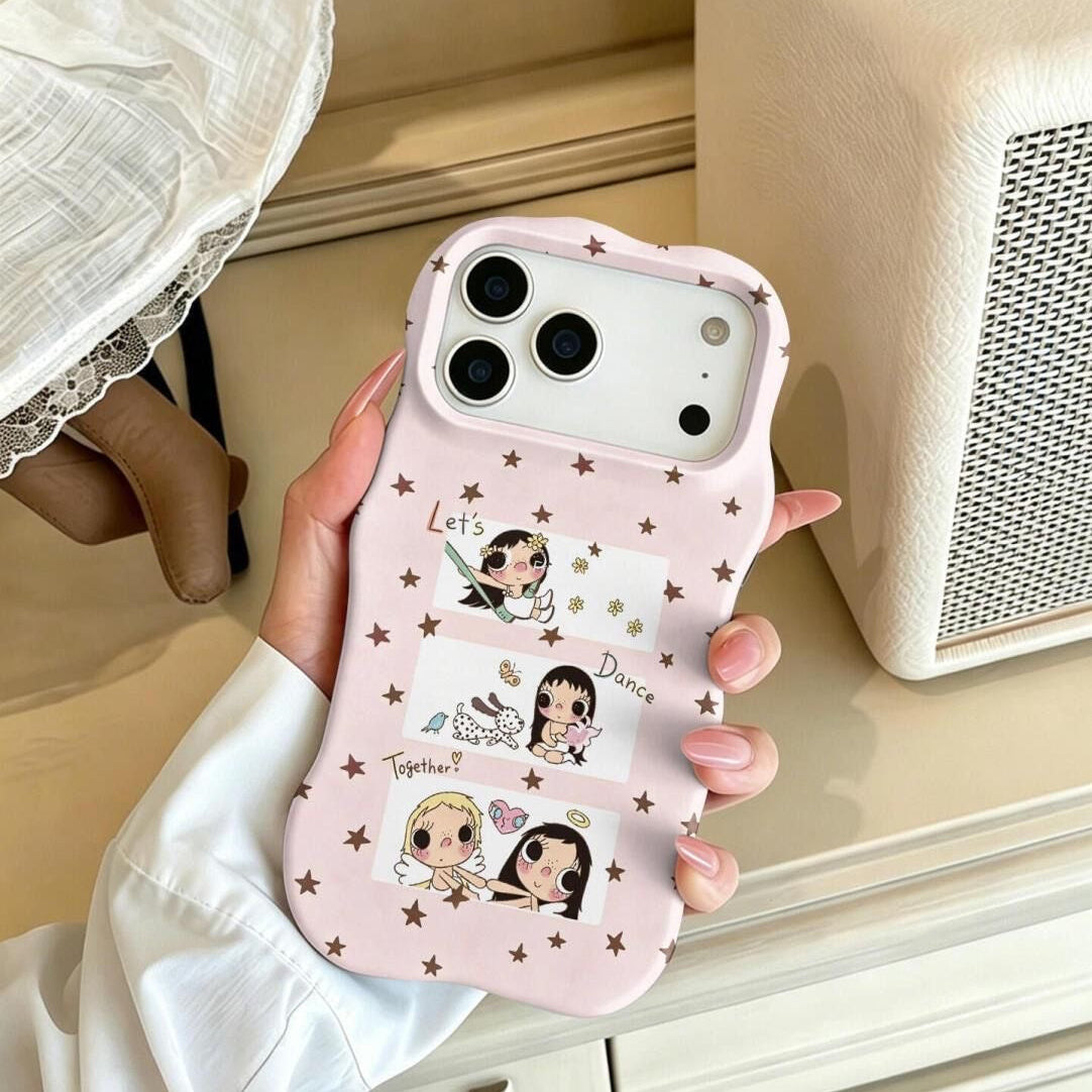 Let's Dance Together Pink Star Phone Case