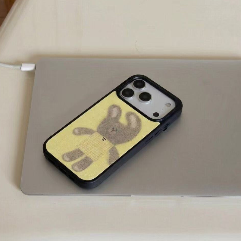 Little Ylellow Warm Bunny iPhone Case