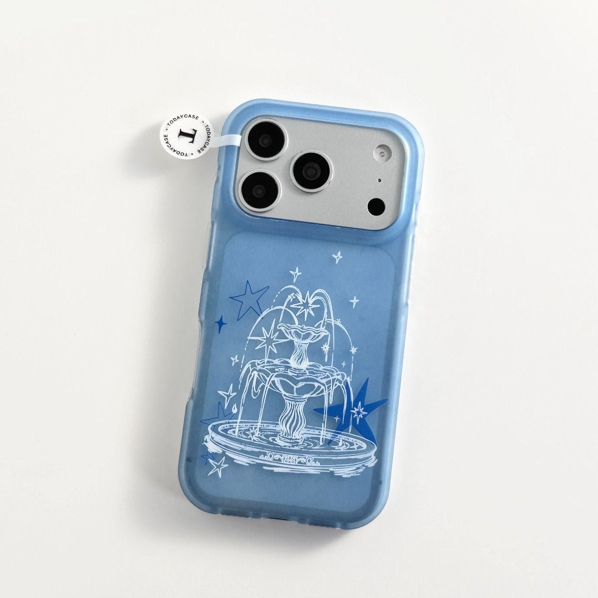 Blue Lucky Moon Fountain iPhone Case