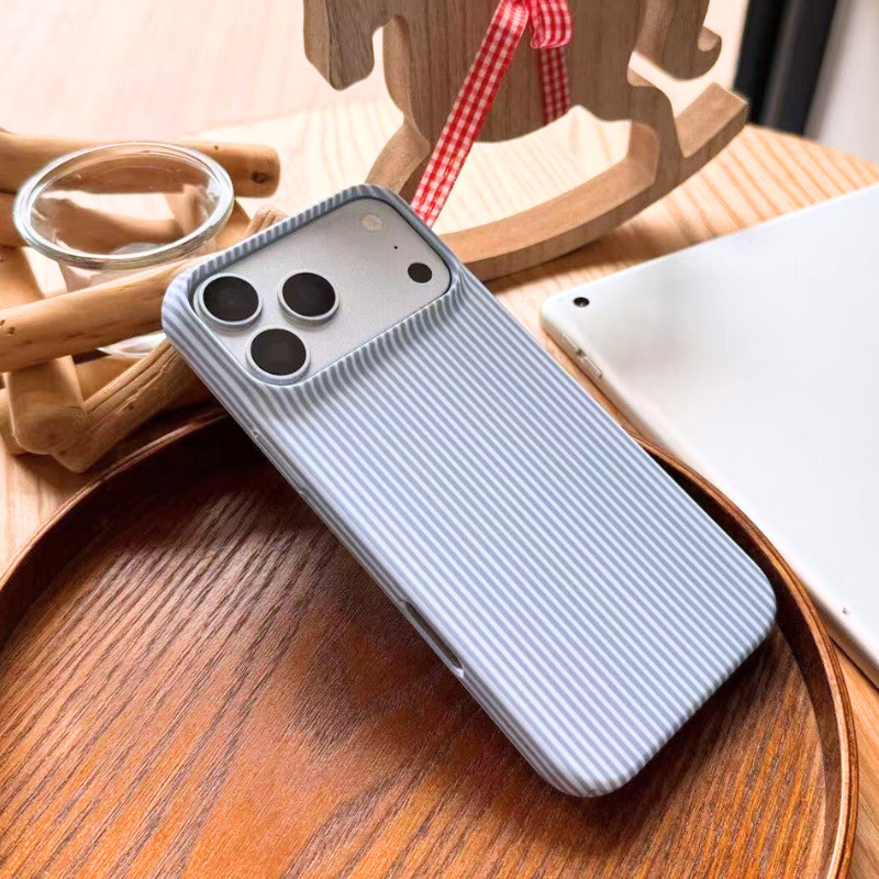 Minimalist Blue Stripe iPhone Case