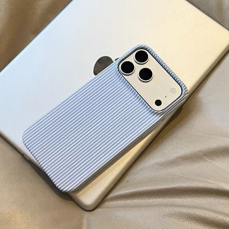 Minimalist Blue Stripe iPhone Case