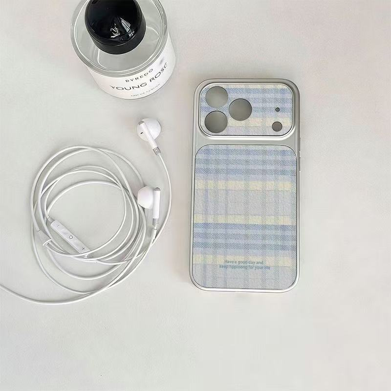 Monet Blue Plaid iPhone Case