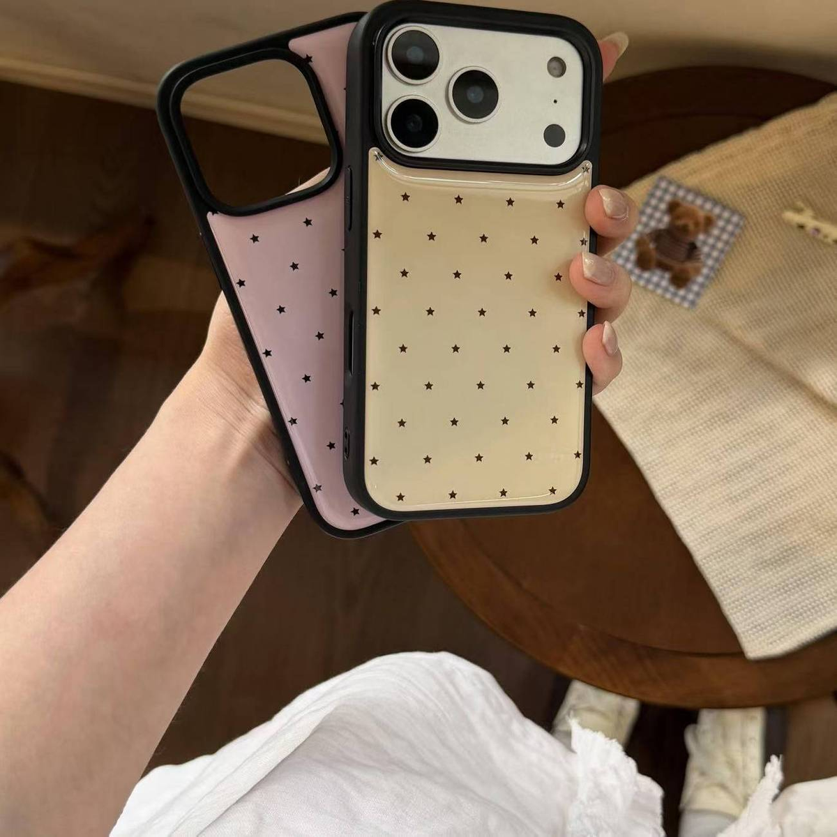 Pink Good Mood Star iPhone Case – Sweet Minimalist Style