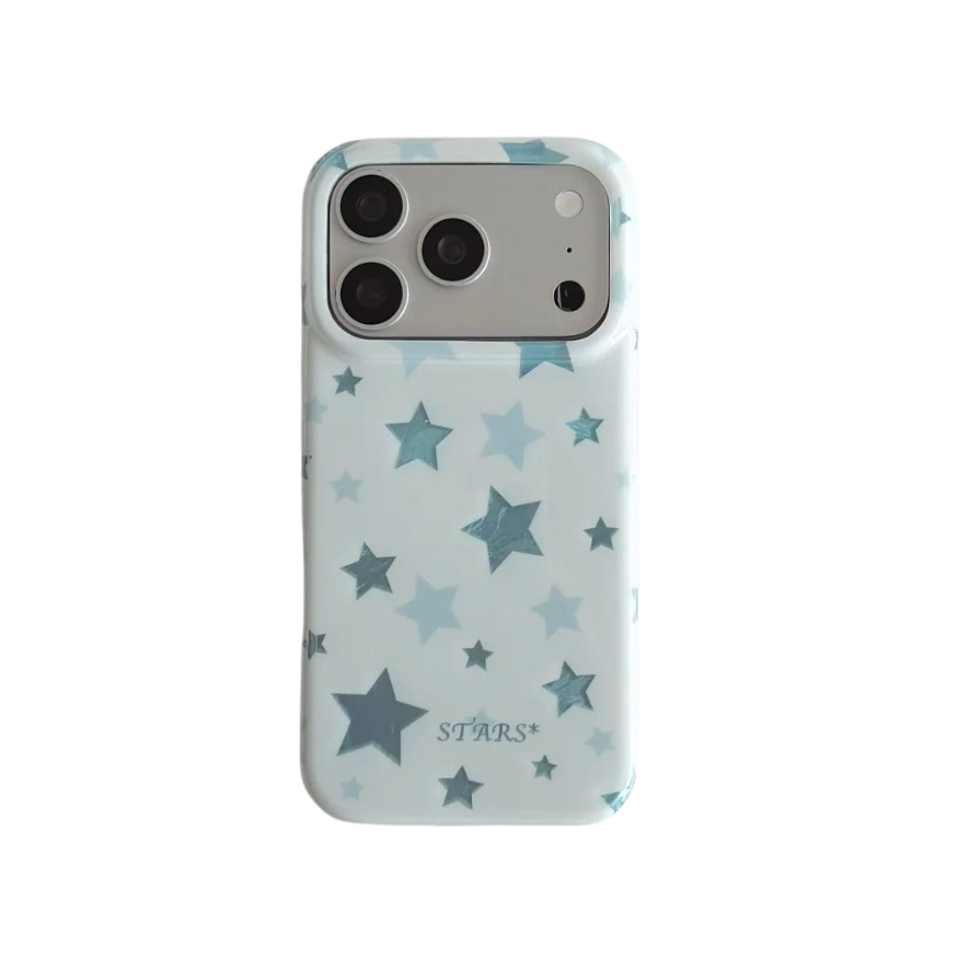 Sky Blue Star Summer iPhone Case