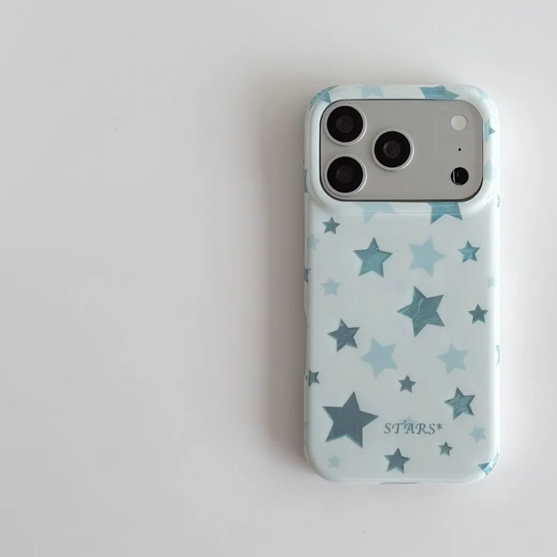 Sky Blue Star Summer iPhone Case