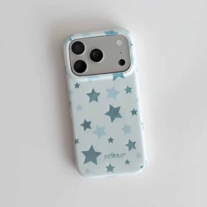 Sky Blue Star Summer iPhone Case