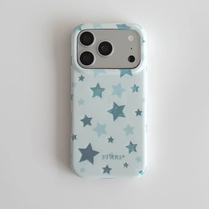 Sky Blue Star Summer iPhone Case