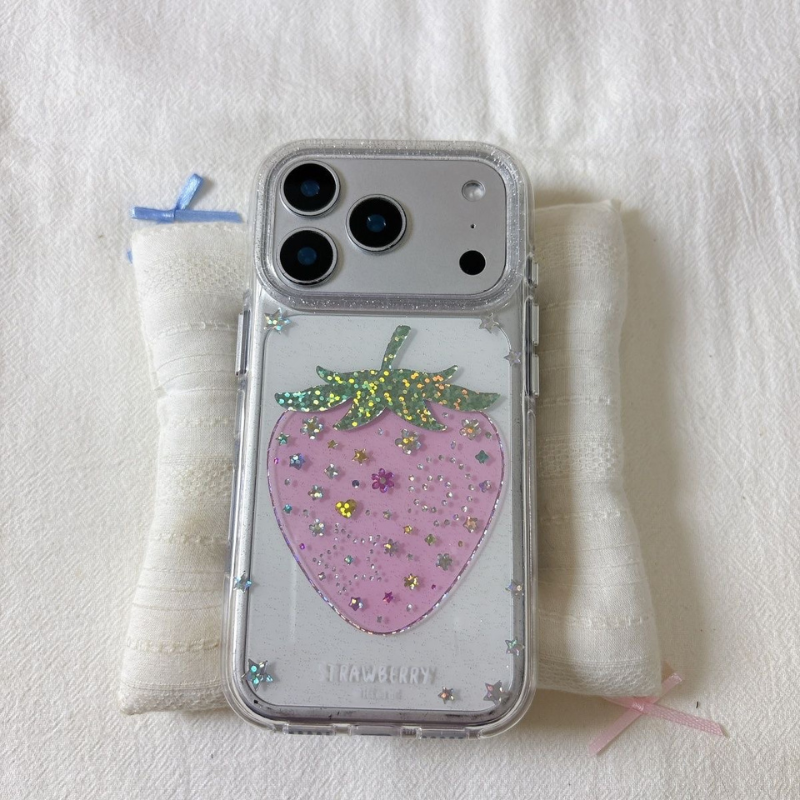 Sparkly Strawberry iPhone Case