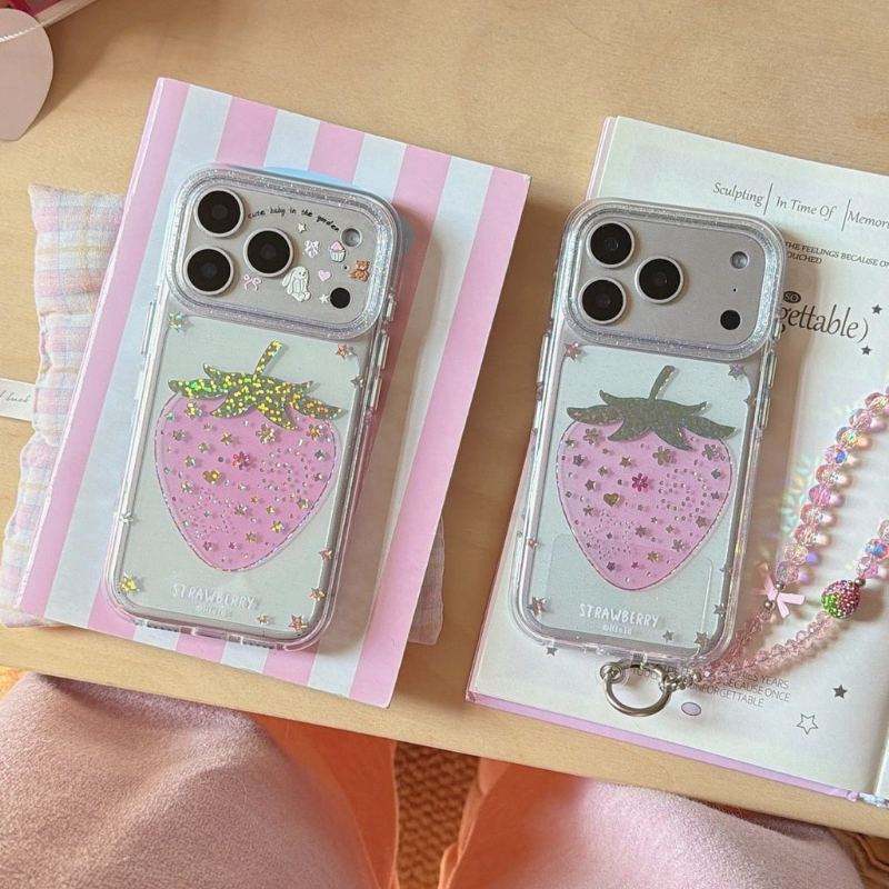 Sparkly Strawberry iPhone Case