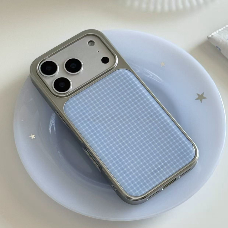 Summer Chill Blue Plaid Phone Case