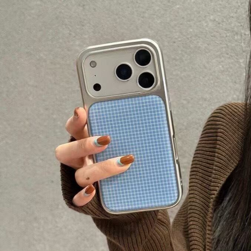 Summer Chill Blue Plaid Phone Case