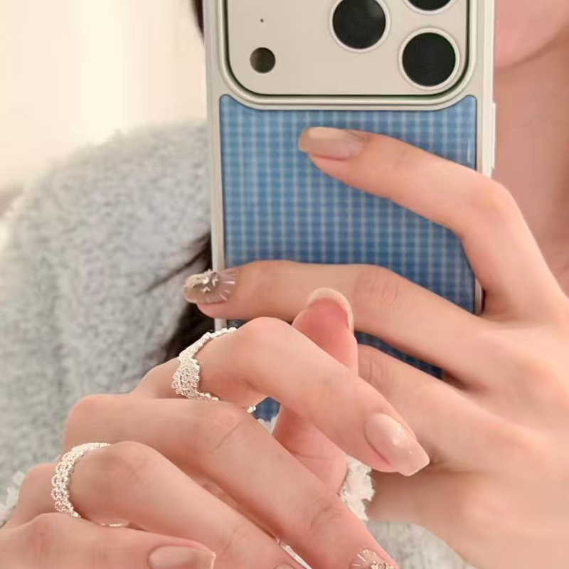 Summer Chill Blue Plaid Phone Case
