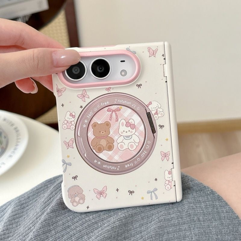 Sweet Bunny Ring Stand iPhone Duo Cas