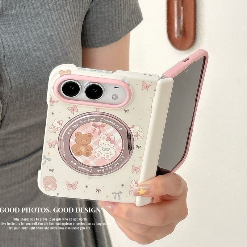 Sweet Bunny Ring Stand iPhone Duo Cas