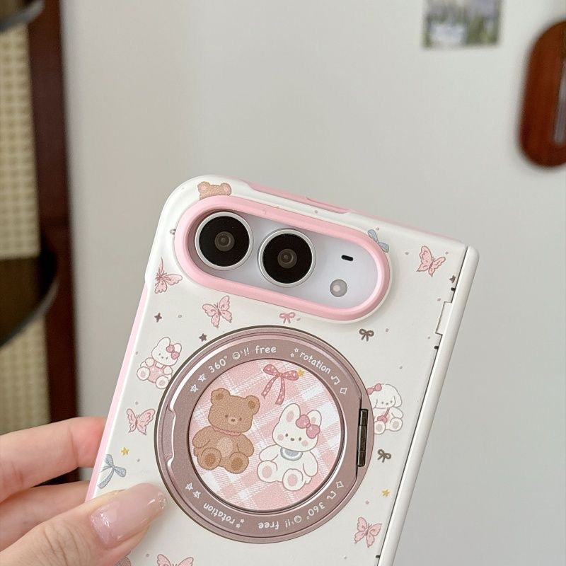 Sweet Bunny Ring Stand iPhone Duo Cas