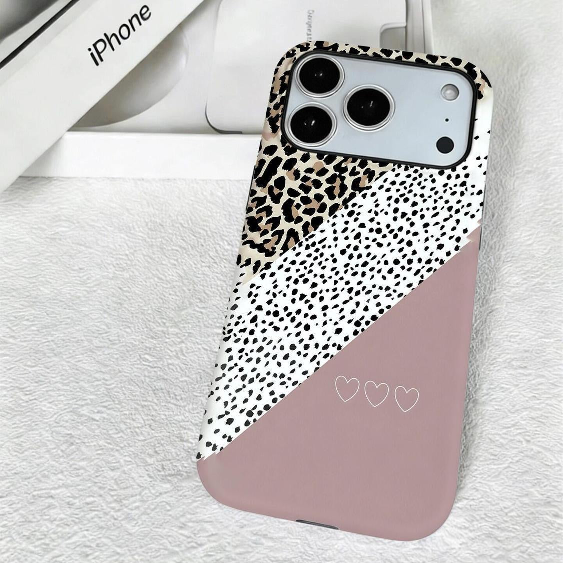 Wild Leopard Heart iPhone Case