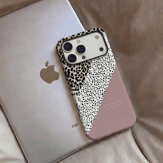 Wild Leopard Heart iPhone Case